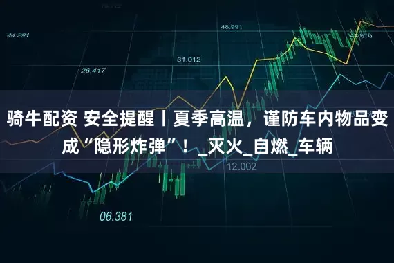 骑牛配资 安全提醒丨夏季高温，谨防车内物品变成“隐形炸弹”！_灭火_自燃_车辆